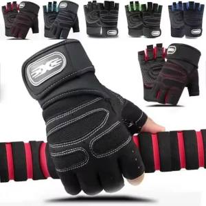 Gym Gloves for Men Women Fitness Weight Lifting Wristband Gloves Body Building Training Sports Exercise Cycling Glove Shockproof