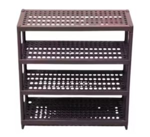 RAK SEPATU 4 SUSUN PETRA PLASTIK MINIMALIS - MURAH TERBARU