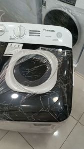 TOSHIBA Mesin Cuci 2 Tabung 12 KG H-J120 MN Jumbo Cuci dan Pengering
