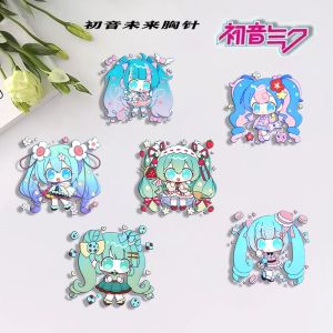 Bandai | Hatsune Miku 2D Merch Cài Áo Huy Hiệu Cosplay Chống Đỡ Cho Quần Áo Ba Lô Hộp Đựng Bút Chì Móc Khóa Sinh Viên Quà Tặng Sưu Tập