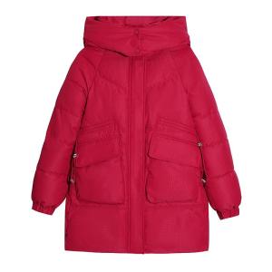 Chic Down Cotton Coat Female Petite Medium Length Winter Thickened