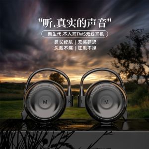 New Wireless Bluetooth Neckband Earphones Sports Non-In-Ear Long Battery Life High-End Noise Reduction for Men And Women