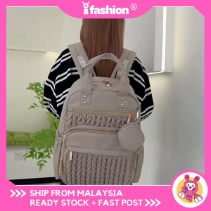 IFASHION 2529 Multipurpose Large Baby Diaper Mummy Backpack Baby Travel Mama Bag Beg Bayi Lampin