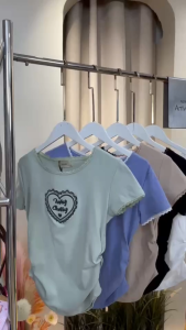 IVORY เสื้่อยืด ลายหัวใจ(SP01)