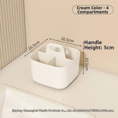Multi-compartment Large Capacity Diaper Storage Basket