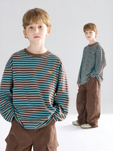 MUCMUKN | Vintage Striped Cotton T-Shirt