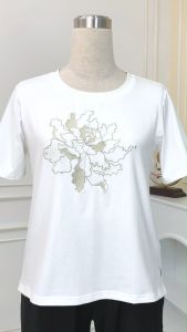 Áo Thun thiết kế đơn giản với chất liệu Thun cotton dày dặn co giãn AN4Y0705 Thời trang Thiều Hoa