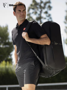 Wilson RF Series Tennis Bag Large Capacity Professional Tennis Backpack Federer Universal Sports Fitness Fans Supplies