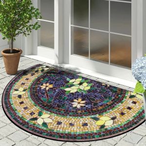 VIKAMA Mỹ Retro Thảm Chống Trơn Trượt Chống Bụi Bẩn Polyester Thảm Trang Trí Nhà Ngoài Trời Lối Vào Phòng Tắm Sàn Nhà