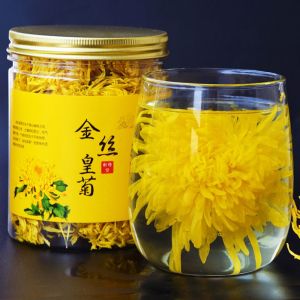 Chrysanthemum tea chrysanthemum golden chrysanthemum one cup of rhubarb chrysanthemum tea paired with goji berry tea fetal chrysanthemum cassia seed tea