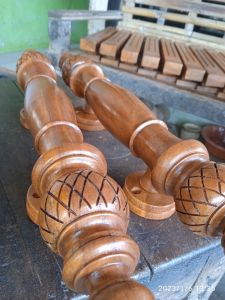 heandle pintu kayu jati gagang pegangan pintu ukuran 80cm siap kirim