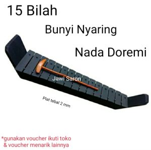 Mainan Anak Gambang Hitam 15 Bilah