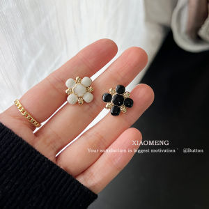 กระดุมโลหะสไตล์ฝรั่งเศส กระดุมเสื้อสเวตเตอร์ถัก กระดุมเสื้อคาร์ดิแกนถักระดับไฮเอนด์ กระดุมแฟชั่นสำหรับผู้หญิง