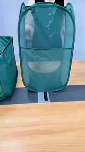 Giỏ Đựng Đồ Giặt Thoáng Khí Có Thể Gấp Lại Tiết Kiệm Chỗ Để Sức Chứa Lớn Có Quai Xách Tiện Lợi Bảo Quản Vệ Sinh