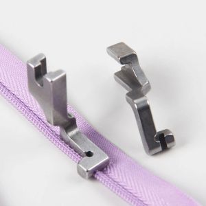 S518L/T168 Random Industrial Sewing Machine Lockstitch Flat Steel Single-Sided Invisible Zipper Presser Foot