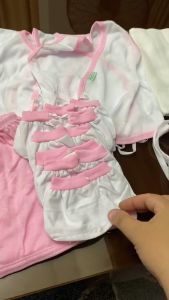 LOWEST PRICE‼️ By 3pcs Make Your Own Newborn Baby Clothes Pink & Yellow Colored Bias | Barubaruan 0-6mos | Bliss Baby Stuff