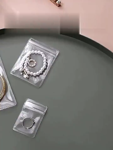MI-C1274 Plastik Klip Ziplock Tebal Transparan Pouch Penyimpanan Perhiasan Tahan Air Plastik Travel