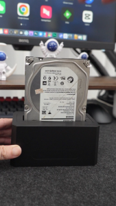 Acasis 18TB SATA/SAS HDD Docking Station | USB-C 3.0 Dual-Cable & 360° Cooling | Plug & Play for HDD/SSD Data Recovery & NAS Backup