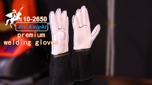 Weldas Premium Welders Welding Protective Gloves - Thickened Sheepskin Heat-Resistant Ultra-Flexible & Comfortable Gloves with Fire-Resistant Thread Model 10-2650