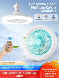 ZHENNIU | Bladeless Ceiling Fan Light e27 Base