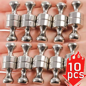 10Pcs/Lot Super Strong Neodymium Magnet Refrigerator Magnet Magnetic Push Pins Sucker Thumbtack Magnet PushPin for Whiteboard