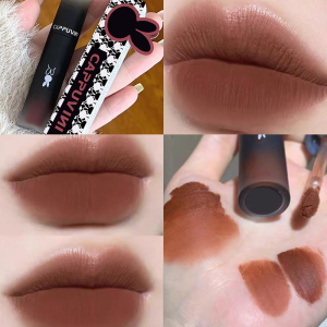 ลิปกลอสเนื้อกำมะหยี่สีขาวราคาประหยัด รุ่น Reverse Macaron Lip Mud Matte Mist Lip Glaze สำหรับนักเรียน - ลิปสติกเนื้อแมทท์ติดทนนาน ช่วยบำรุงริมฝีปากให้ชุ่มชื้น