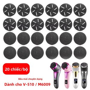 20 Chiếc Điện Tử Chân Tập Tin Đầu Thay Thế Dụng Cụ Làm Chân Móng Tay Mài Con Lăn Chăm Sóc Bàn Chân Móng Tay Nghệ Thuật Phụ Kiện