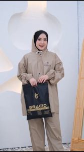 RAINCOAT JAS HUJAN Dewasa Terbaik Pria Wanita GRACIO Mantel Anti Rembes