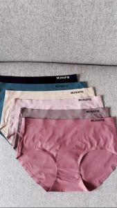 ESUNA กางเกงในไร้รอยต่อสำหรับผู้หญิงเอวต่ำ(1แพ็ค มี 5 -10ตัว) เย็นสบาย ผ้าลื่น สวมใส่สบาย กางเกงในผ้าไหมน้ำแข็งเซ็กซี่