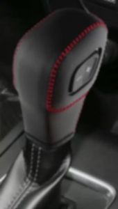 Leather Car Gear Shift Knob Cover for Ford Everest Ranger 2020- 2022 LHD Gear Collars Accessories