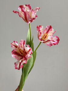 Large Tulip Artificial Flowers Silk Long Stem Floor Standing Home Decorations Fake Flowers for Living Room And Bedroom