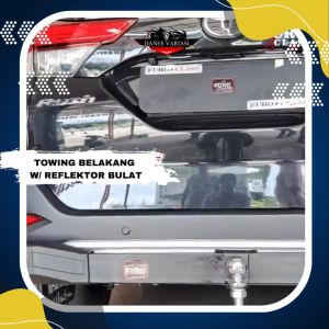 TOWING BUMPER BELAKANG Dengan REFLEKTOR BULAT PREMIUM KUALITAS GRADE A - Untuk Mobil ALL NEW FORTUNER Aksesories Mobil Bisa COD