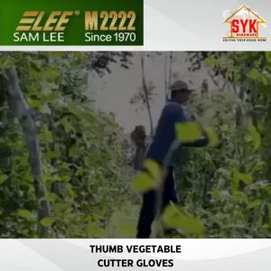 SYK Samlee N8003 N8004 Thumb Vegetable Cutter Glove Small Large Finger Picking Glove Pemetik Memotong Buah