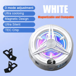 JKUOO Fan Phone Magnetic Cooler for Dedicated Tablet with Aluminum Laptop Tablet Stand Radiator Peltier Cooler