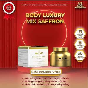 [Tặng Bông Tắm_Chính Hãng Đông Anh] Combo kem body luxury kích trắng Đông Anh Collagen X3 Chính Hãng dưỡng trắng da cấp ẩm ngăn ngừa lão hóa chống nắng. Kem body lotion dưỡng trắng da 250g kem siêu kích trắng 30g gel tẩy tế bào chết 200ml.