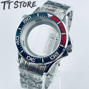 41mm Waterproof Watch Case with Stainless Steel Bracelet for Seamaster 300/600 NH35/NH36/NH34 Movement 31mm Dial Watch Parts