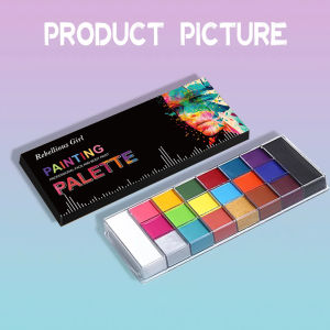 20 Color Face & Body Paint PaletteLong Lasting Safe Halloween Oil Body Painting Pigments for Face Body SFX Cosplay Performance