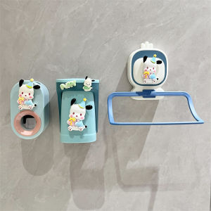 Antibacterial Wall-Mounted Childrens Toothbrush Cup Holder Dustproof Home Baby Washing Brush Cup Anti-Mold Storage Rack