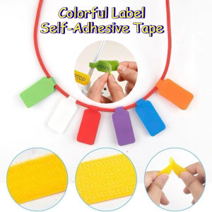50/100pcs Reusable Waterproof Cable Labels Color-Coded Cord Organizer Straps for Data Charger Cables Home Office Travel