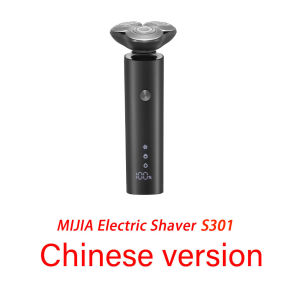 MiJia | New MIJIA Mens Electric Shaver S301 Beard Trimmer Machine Shaving Portable Flex Razor IPX7 Washable Trimer Ceramic Blade