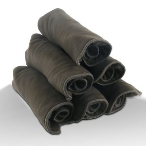 5Pcs Washable Adult Diapers with Bamboo Charcoal - Reusable Microfiber Inserts Breathable and Skin-Friendly