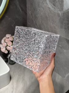 Toilet Roll Storage Organizer Box Holder Transparent Living Washroom Lobby Desktop Bathroom Nordic Cafe Hotel Restaurant
