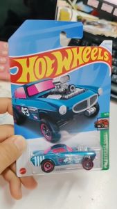 หายาก Hot Wheels Volvo P1800 Gasser (Super Treasure Hunt) โมเดลรถเหล็ก ฮอตวิว ลิขสิทธิ์แท้ ของสะสม