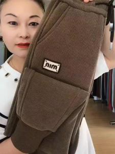 Womens Fleece Lined Harlan Thickened Winter Pants Warm Casual Carrot Pants High Waist Long Trousers Comfortable Commute Style