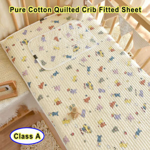 เปลผ้าฝ้าย100% ผ้าปูที่นอนพอดีพิมพ์ลายเตียงเด็กทารกผ้าคลุมที่นอนผ้าปูที่นอน