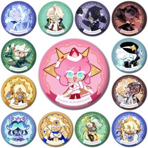 58mm Game Cookie Run Kingdom Ice Queen Moonlight Cosplay Costumes SPTE Tin Plated Pin Badge Accessories Pendant Prop