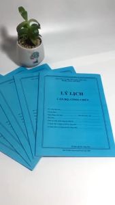 COMBO 5 Quyển lý lịch Cán bộ Công chức mẫu 1a-BNV/2008