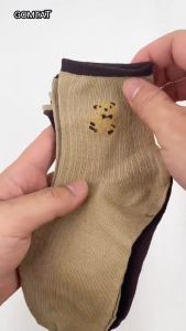 Set 5 đôi vớ cổ cao nữ GOMTAT hình gấu dễ thương chất liệu cotton êm mềm mịn mát thấm hút mồ hôi - CBCC83