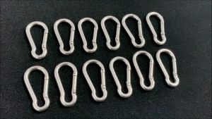 OKDA Heavy Duty Metal Lock Carabiner Hook Snap Clip D-Ring For Outdoor Camping