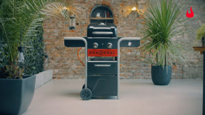 เตาบาร์บีคิว 2 ระบบ แบบถ่านและแบบแก๊ส แบบ 2+1 หัวจุด Char Broil USA Gas2Coal 2+1-Burner Hybrid Grill